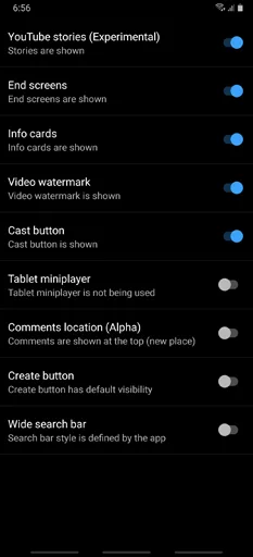Youtube Vanced APK Customizations
